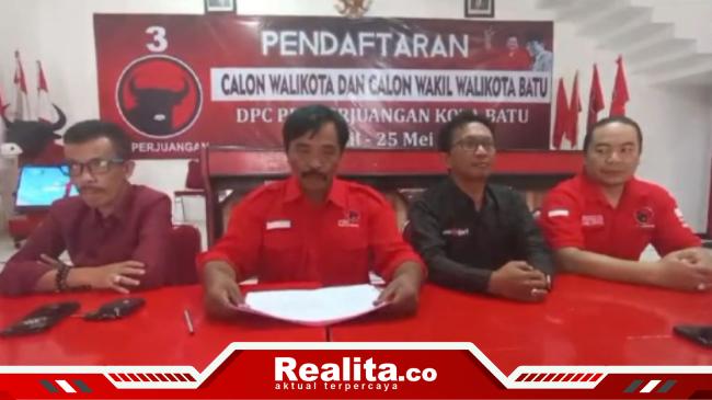 Terakhir Pengembalian Formulir di DPC PDIP Kota Batu, 1 Bakal Calon Tak&nbsp;Hadir