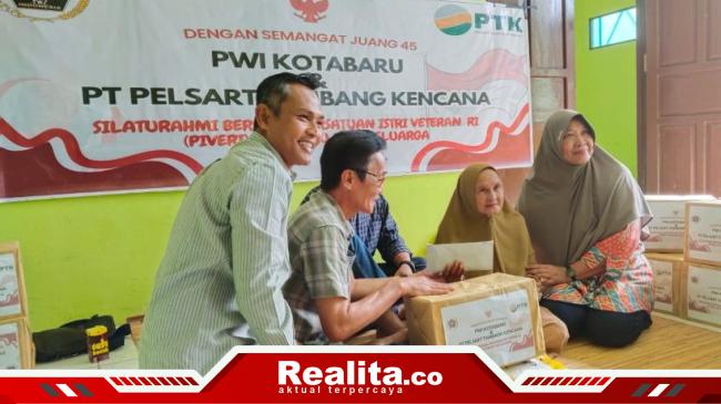 PWI Kotabaru bersama PT. Pelsart Tambang Kencana Beri Bantuan pada Istri Pejuang&nbsp;Veteran